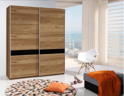 Szafa przesuwna VITALE 1 młodzieżowa 175cm z lacobel