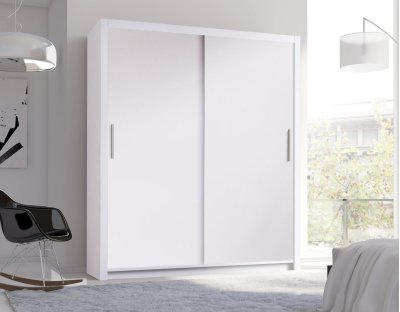 Szafa przesuwnabiała z uchwytami, nowoczesna, z drazkiem, klasyczna, 180cm