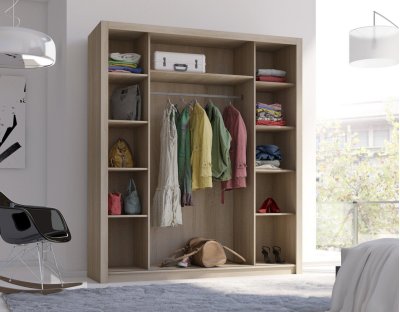 Szafa przesuwnaMatteo, 4 kolory, z uchwytami, nowoczesna, z drazkiem, klasyczna, 180cm