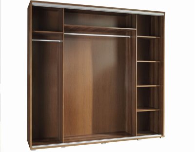 Szafa przesuwna do przedpokoju, sypialni, salonu PAOLA 205cm z długim drążkiem i półkami dwudrzwiowa z grafiką motyl, kwiaty